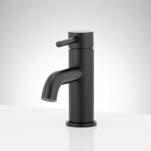 NEW Signature Hardware Lexia Single-Hole Bathroom Faucet - Matte Black
