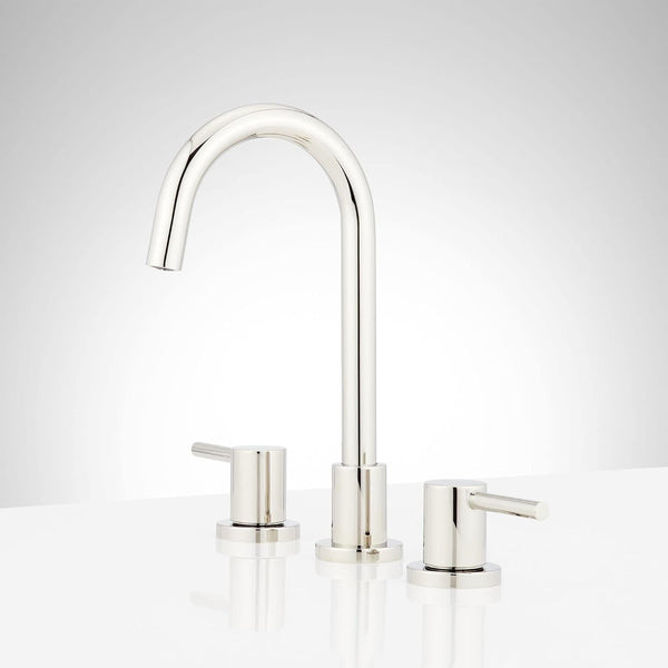 NEW Signature Hardware Lexia Widespread Bathroom Faucet - Brushed Nickel